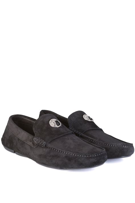 slip versace offerte|versace suede loafers.